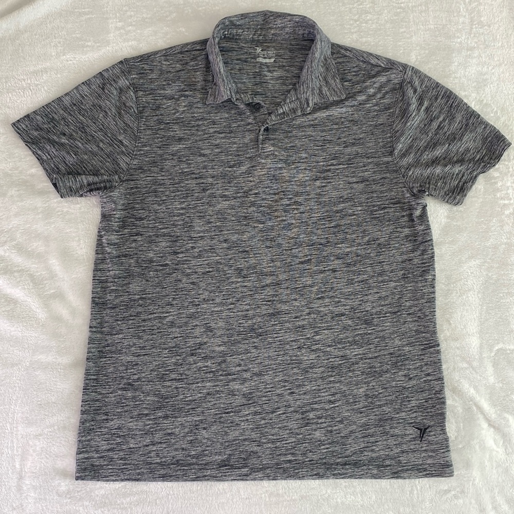 Grey heather Old Navy Active shirt-sleeve polo shirt